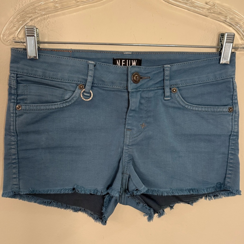 Neuw Blue Denim Cutoff Jean Shorts